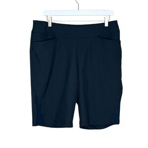 TAIL Black Pullon Slant Seam Shorts‎